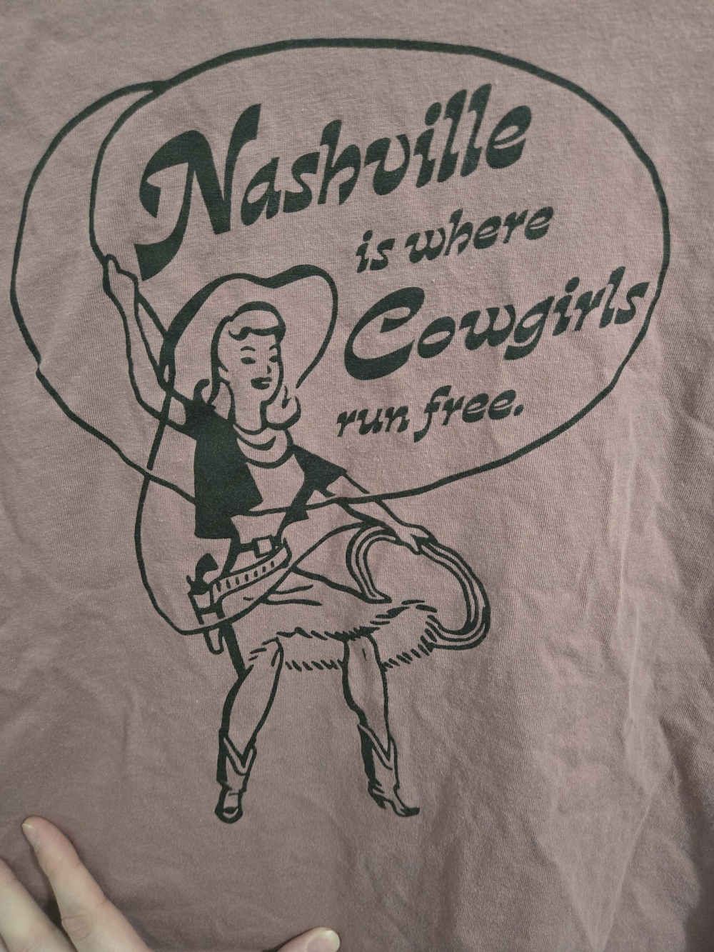 Alternative | Dusty Pink Nashville Cowgirls Graphic Tee